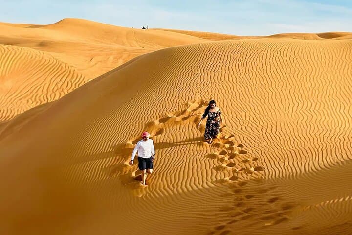 Private 4Hours Red Dunes Safari Camel Ride ,Falcon & Dune Thrills