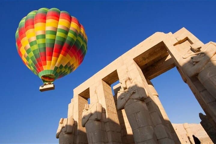Sun rise Hot Air Balloon Journey Over Luxor