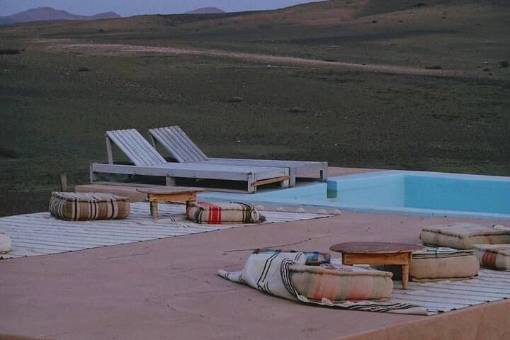 Marrakech desert dinner & sunset camel ride & bonfire music dance