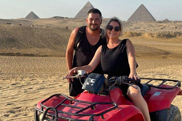 Quad Bike Around Giza Pyramids Sahara from Cairo Giza Hotel