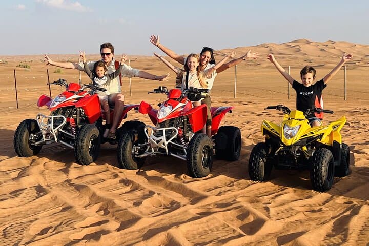 Dubai Quad Bike Tour with Camel Ride and BBQ Dinner