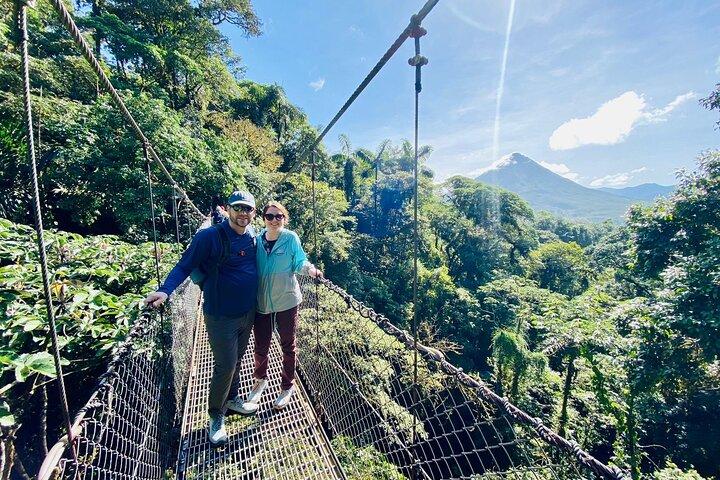 Arenal Hanging Bridges and La Fortuna Waterfall Combo Tour