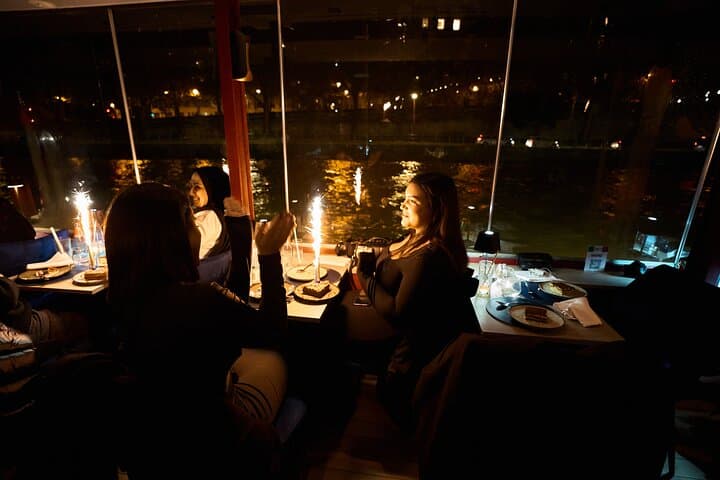 Paris Theo Boat Seine River Italian Trattoria Style Dinner Cruise