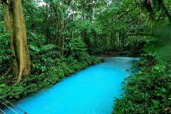 Rio Celeste Waterfall in Tenorio Volcano National Park Tour