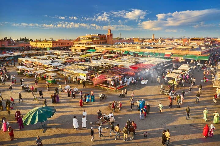 Marrakech from Casablanca with Horse Carriage and Camel ride