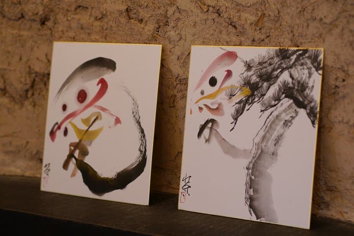 Sumi-e Ink Painting Suiboku-Ga Workshop in a Japanese Teahouse