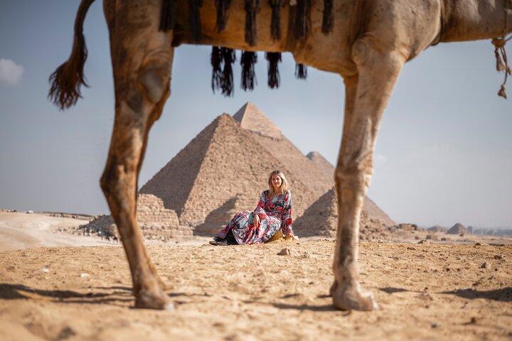 Giza Pyramids with Camel Ride, ATV, Nile Felucca & Shopping Tour