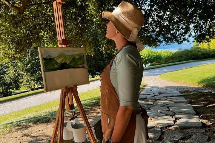 90 minutes, Private painting class on Lake Como shores Bellagio