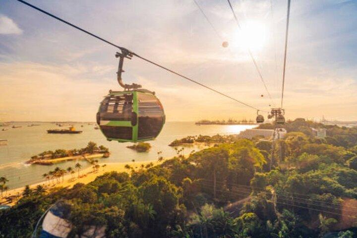 Sentosa cable car Wings of Time SkyHelix and one way transfer