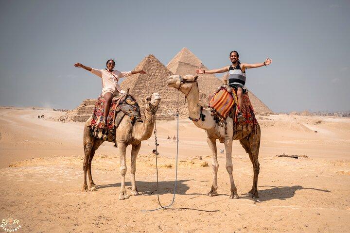 Giza Pyramids with ATV, Camel Ride, Nile Boat and Old Market Tour