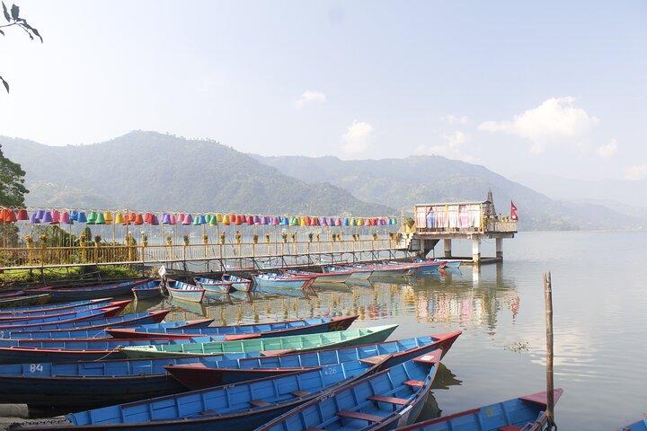 Pokhara Sarangkot Sunrise, boating and Peace Pagoda Hike
