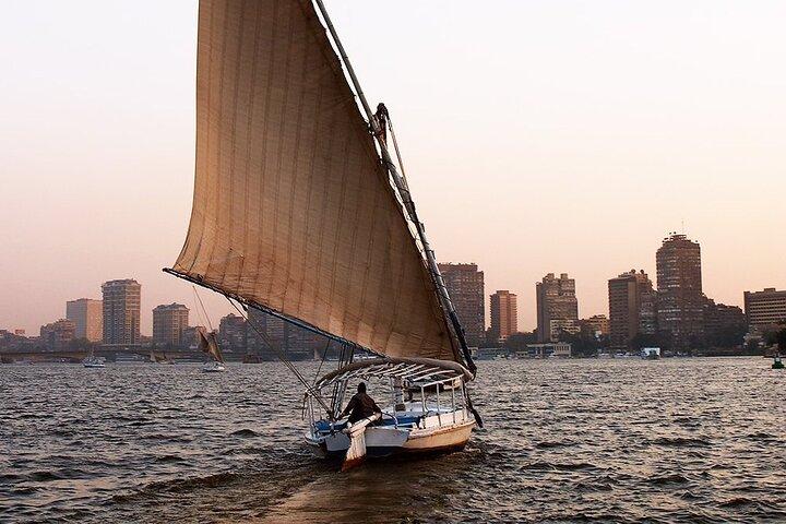 Short Felucca Boat on the Nile in Cairo