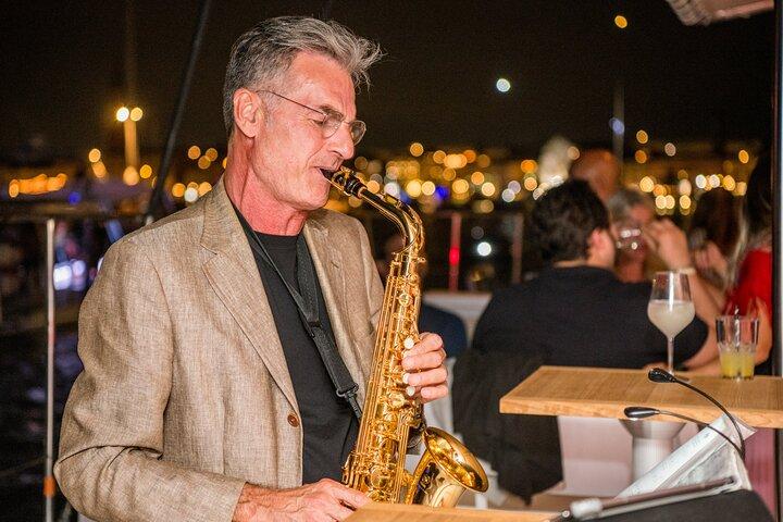Sunset Jazz Catamaran Cruise with Aperitivo and Live Saxophone
