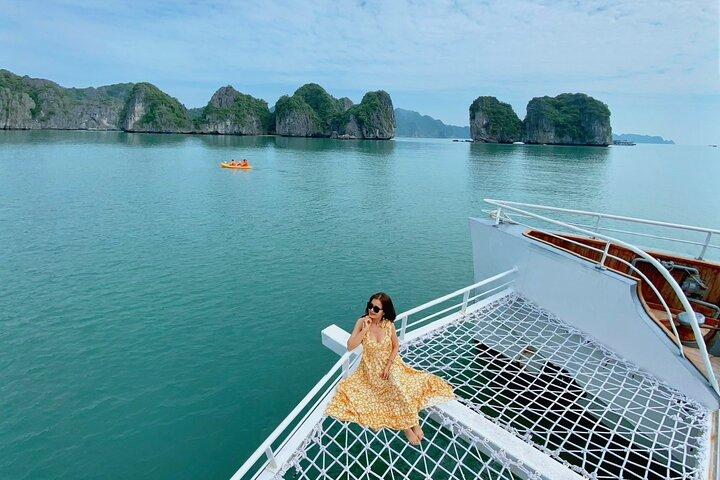 Hanoi to Ha Long & Lan Ha Bay VIP Luxury Catamaran Day Tour