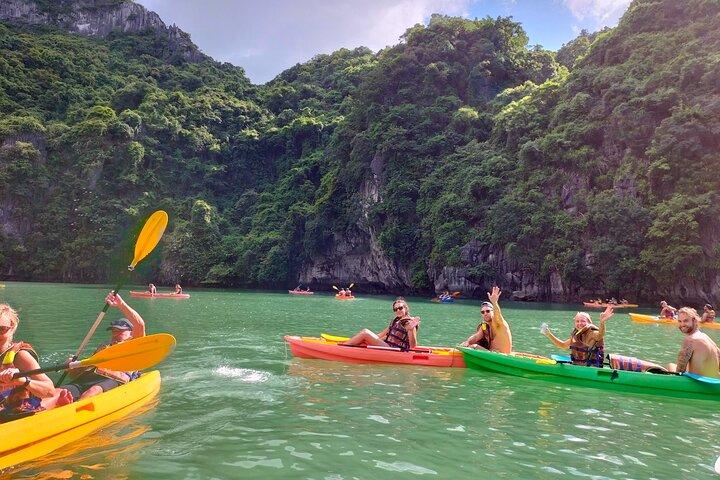 Ha Long Bay Cruise from Hanoi Kayaking and Cave Island Adventure