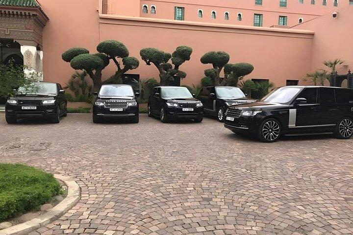 private taxi transfer on arrival from Marrakech airport to medina