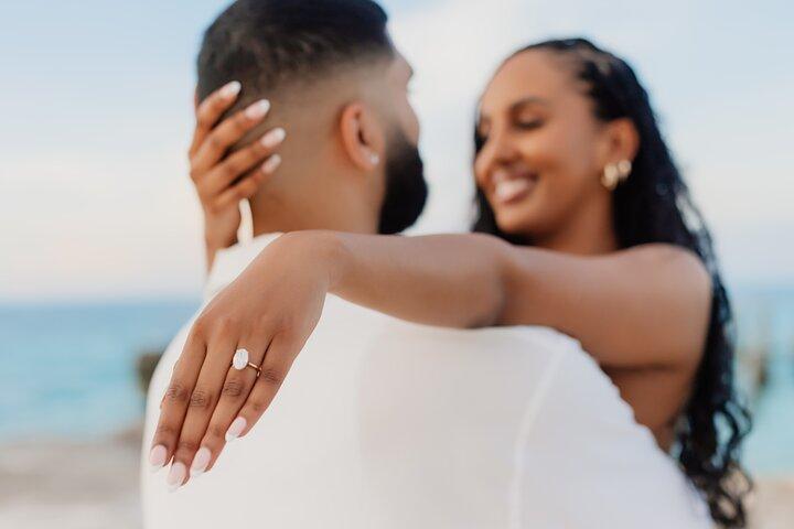 Secret Proposal Photoshoot with Drone in Cancun