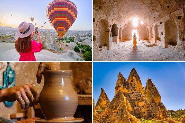 Antalya : 2 Days Cappadocia Tour w/ Option Cave Hotel Ballon Ride