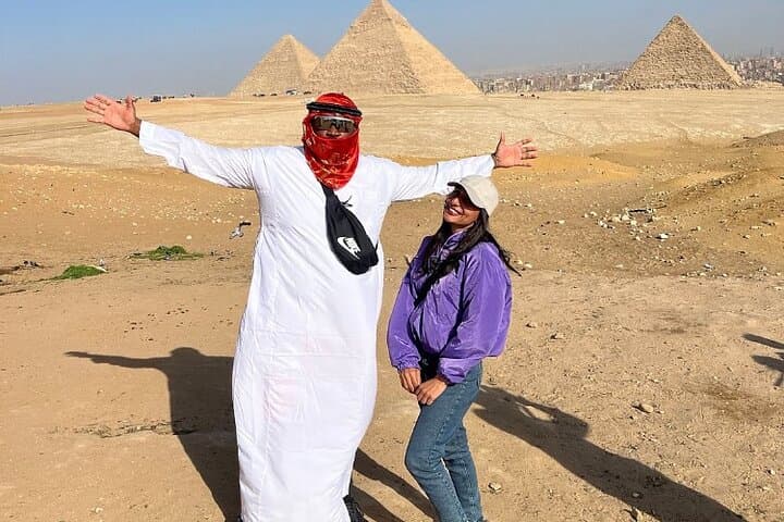 Giza Pyramids,Sphinx,Camel Ride,ATV Bike,Shopping, Dinner cruise