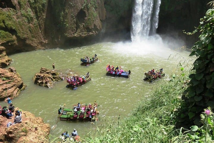Marrakech : Ouzoud waterfalls, Mountains hike, Boat Ride & Lunch