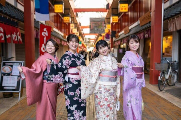 Asakusa Kimono &Tea Ceremony Private Cultural Tour by Local Guide