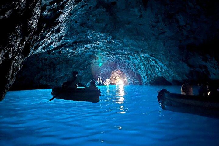 Capri First to Blue Grotto Semi Private Boat Tour from Sorrento