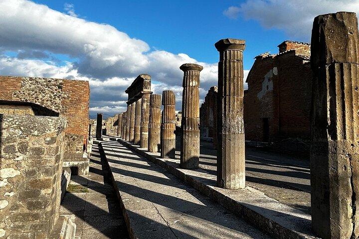 Pompeii & Vesuvius Hike Small Group Priority Access from Sorrento