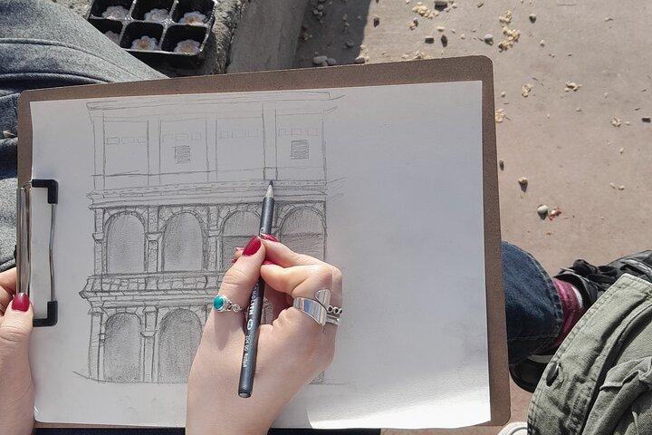 See the Colosseum Differently: Relax and Sketch
