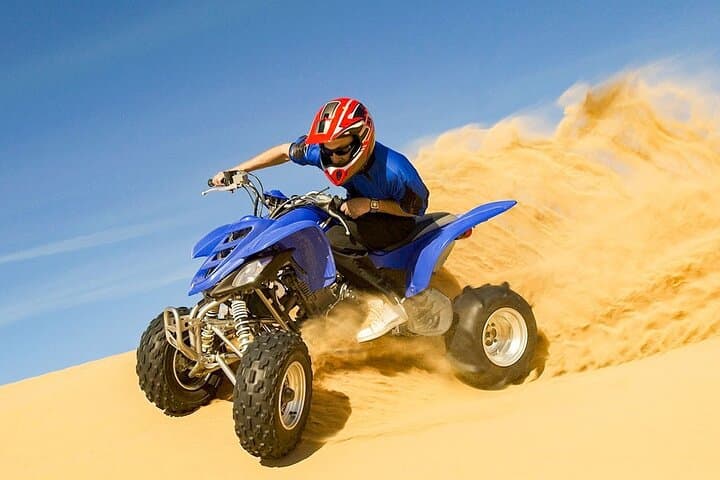 Dubai Desert Safari Tour with Quad Bike for 60mins & BBQ Dinner.