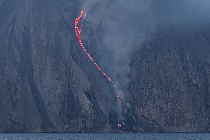 Vulcano Lipari Sciara of fire by day