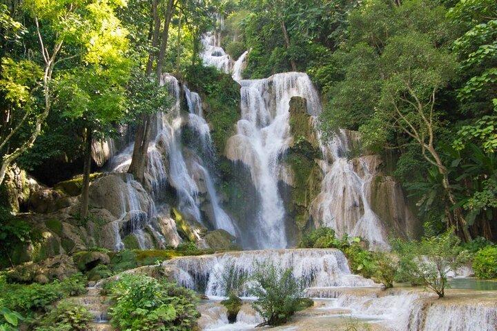1 Day Mekong Pak Ou Caves Kuang Si Waterfalls Local Villages Tour