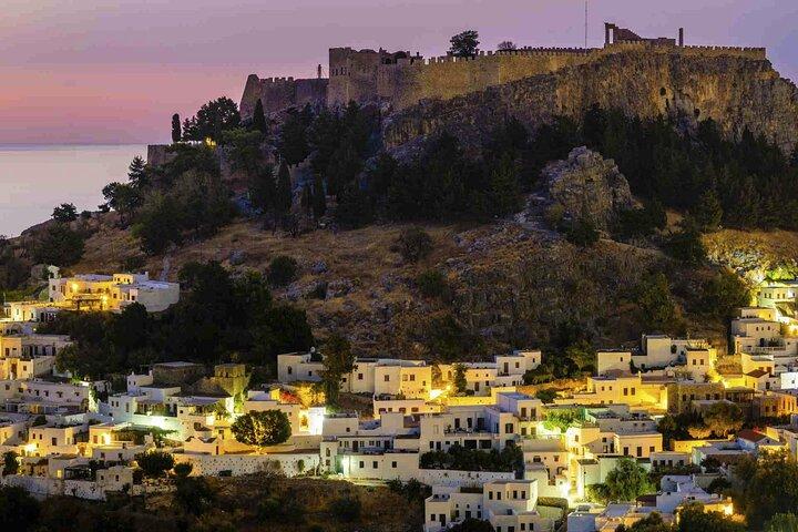 From Rhodes: Lindos Evening Escape & 4 Hours Free Time