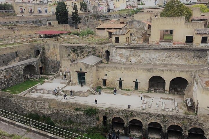 Skip-the-lines private tour of Ancient Herculaneum and Volcano Vesuvius with local guide and driver
