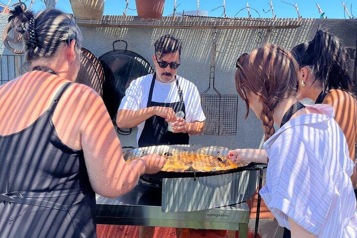 Barcelona Rooftop Paella Cooking Class with Sangria & Local Host