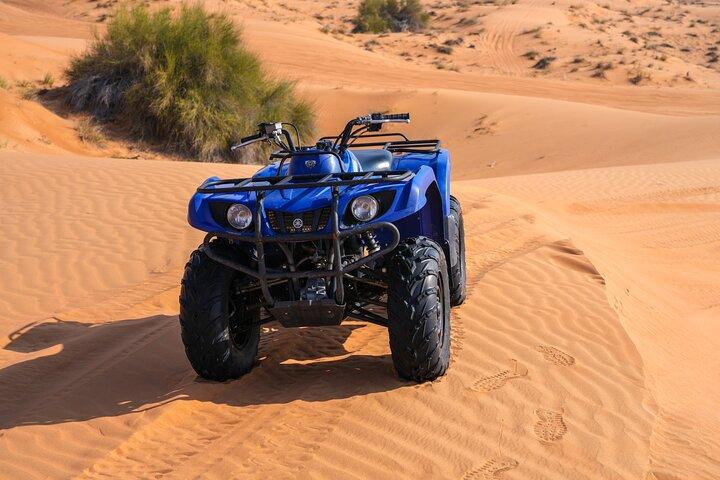 Dubai 4-5 hours Private Quad Bike Tour, Camel Ride and Softdrinks