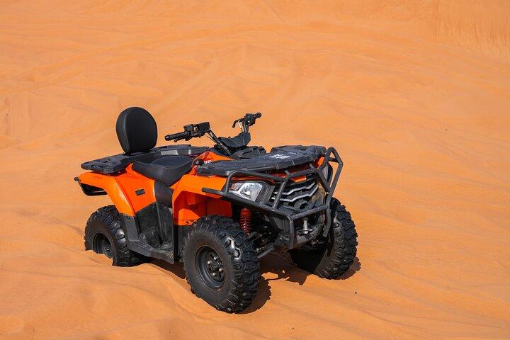 Dubai 4-5 hours Private Quad Bike Tour, Camel Ride and Softdrinks