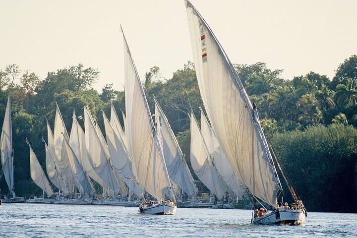 Felucca in Luxor Sunset sailing