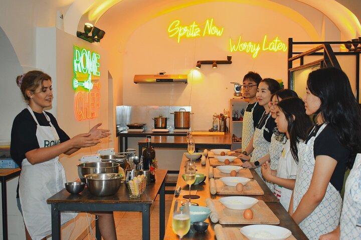 Pasta and Tiramisu Cooking Class Near the Colosseum