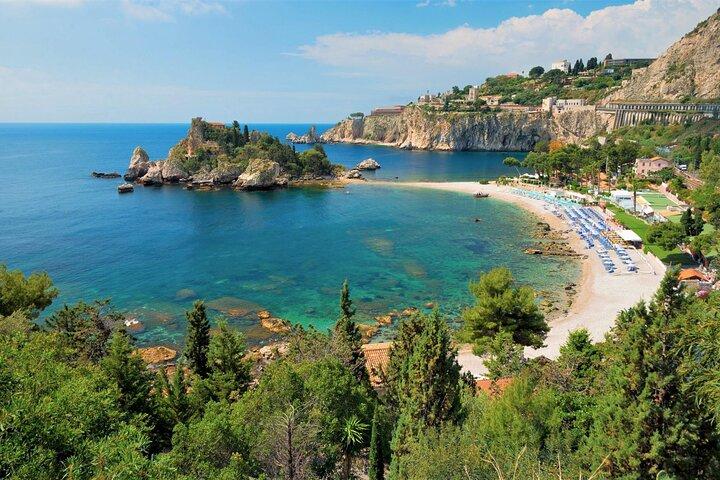 Tour from Taormina to the Godfather and Isola Bella Boat Tour