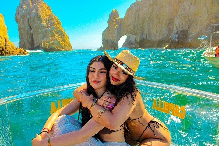 Instagrammable Glass-bottom boat trip in Los Cabos Bay