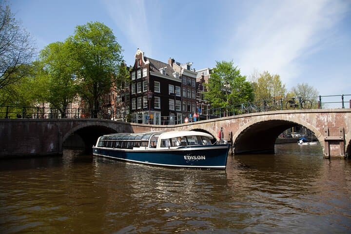 Amsterdam: Van Gogh Museum Entry & 75 minute City Canal Cruise