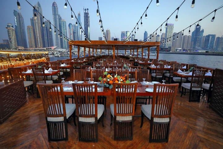 Dhow Cruise at Marina Dubai with Dinner and Live Entertainment