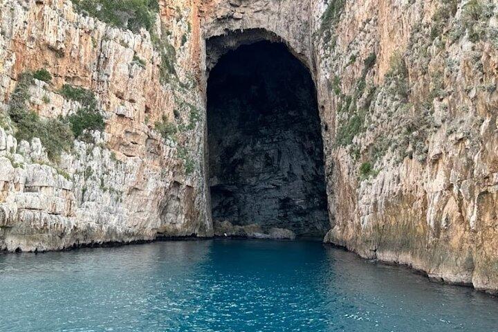 Speedboat Tour to Sazan Haxhi Ali Cave Swim Snorkel & Explore