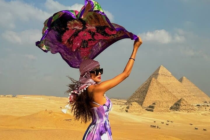 Giza Pyramids,Sphinx,Camel Ride,ATV Bike,Shopping,Dinner cruiseII