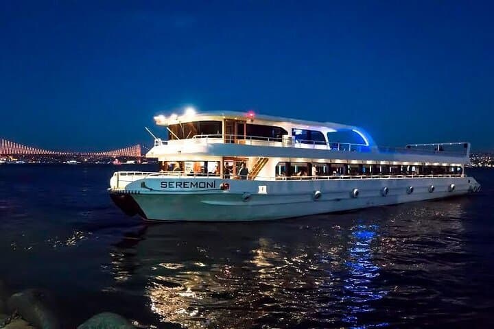 Istanbul Night Bosphorus Cruise Tour With Transfer and Dinner