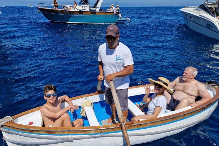 Sorrento or Positano: Capri & Blue Grotto Small-Group Boat Tour