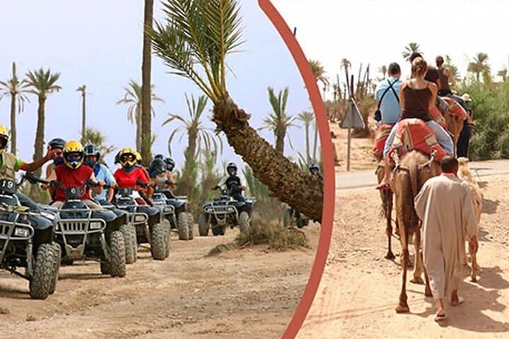 Marrakech: camel and quad bike excursion with sunset