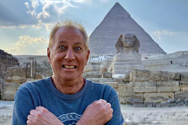 VIP tour Giza Pyramids, Camel Ride, sphinx & felucca Boat