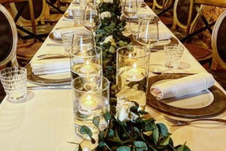 Dinner with wines and typical dishes in a secret cave in Siena
