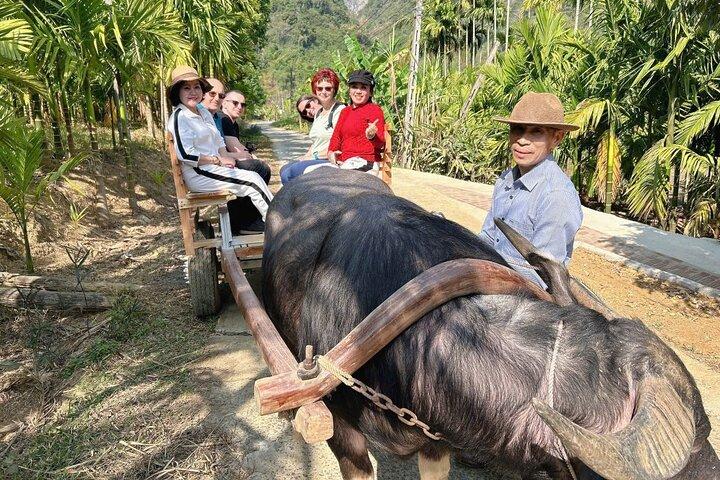Pu Luong 3 Days Buffalo Ride Cart, Biking and Rafting Tour